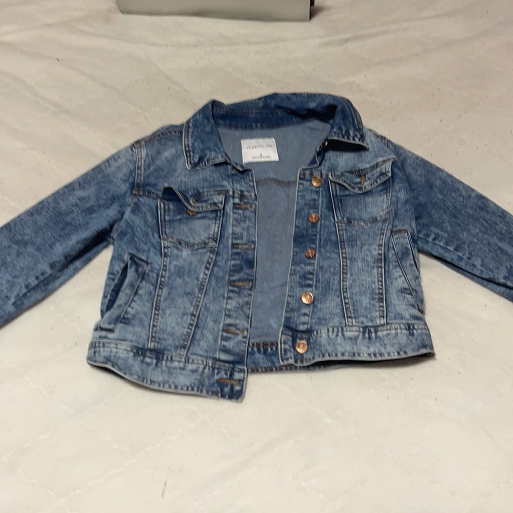 ACID WASH blue jean jacket
